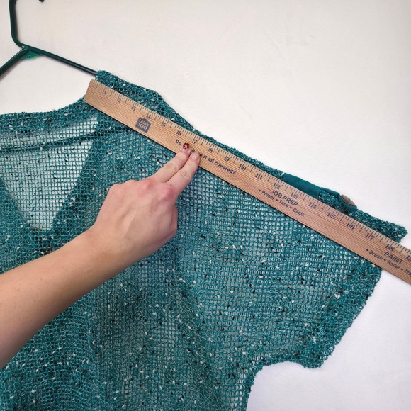 Elegant Teal Women's Sweater - Picture 14 of 16